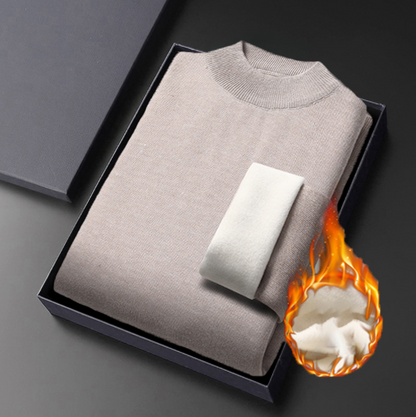 Zimowy męski sweter z golfem