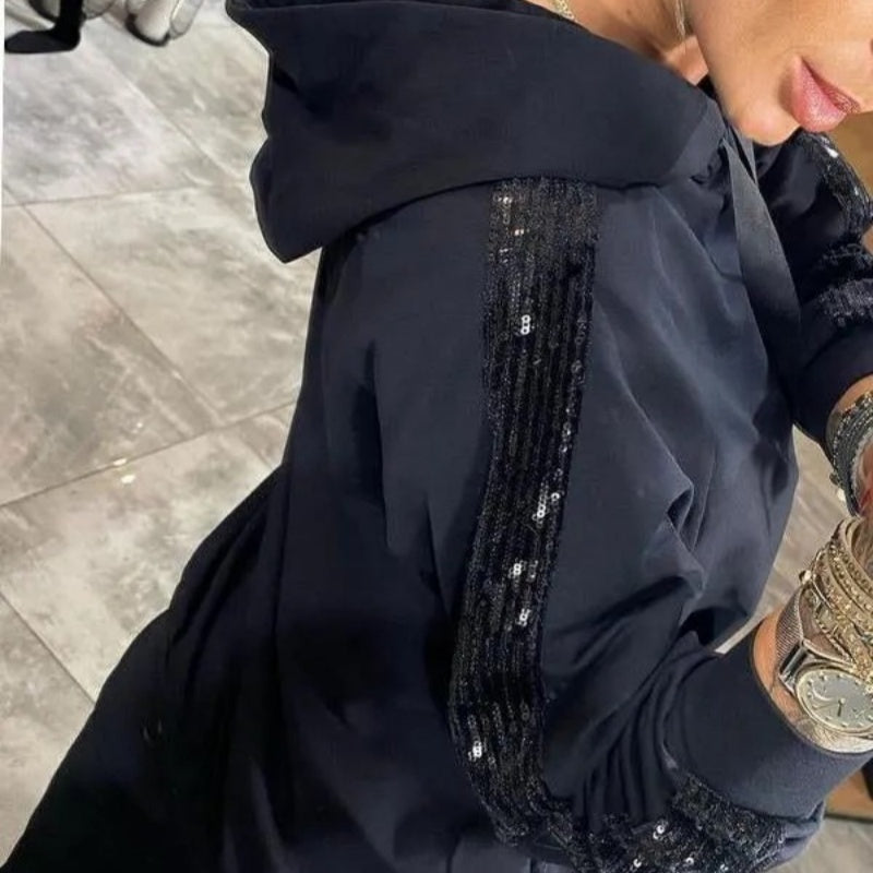 🌷Nowości na jesień✨Damski komplet top i spodnie ze sznurkiem, 2 sztuki