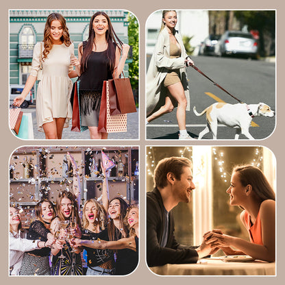 ✨ ELEGANCKA MINI SUKIENKA Z NASZYJNIKIEM W PANTERKĘ