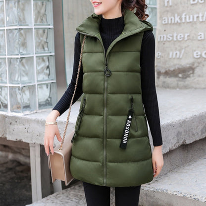 ⭐Oferta limitowana💥Damska kurtka bez rękawów, zapinana na długi zamek