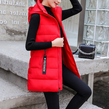 ⭐Oferta limitowana💥Damska kurtka bez rękawów, zapinana na długi zamek