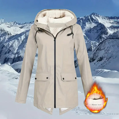 Miękka, zapinana na zamek kurtka z kapturem i kieszeniami