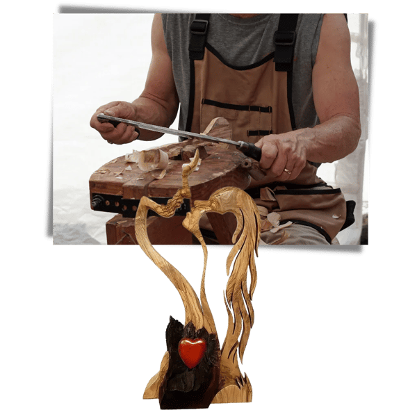 Para Miłość Drewniane Dekoracje Ozdoby, Kreatywna Sztuka Dekoracyjna