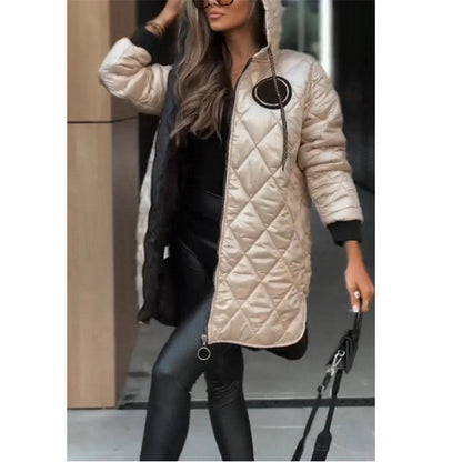 ❄️ Zimowe promocje ❄️Zapinana na zamek, ciepła, ocieplana kurtka dla kobiet.