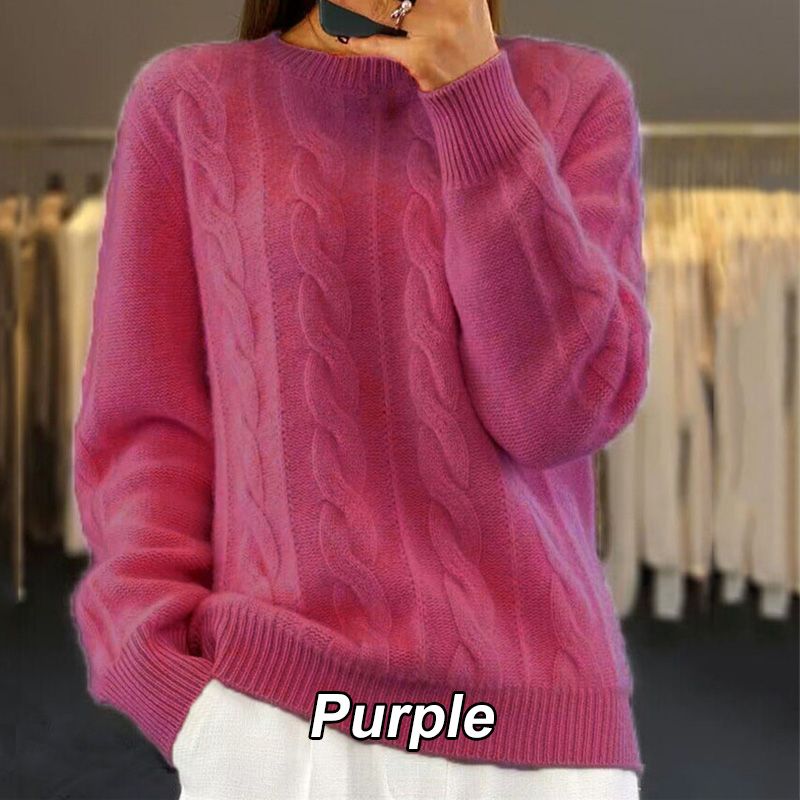 Ciepły sweter damski w stylu vintage