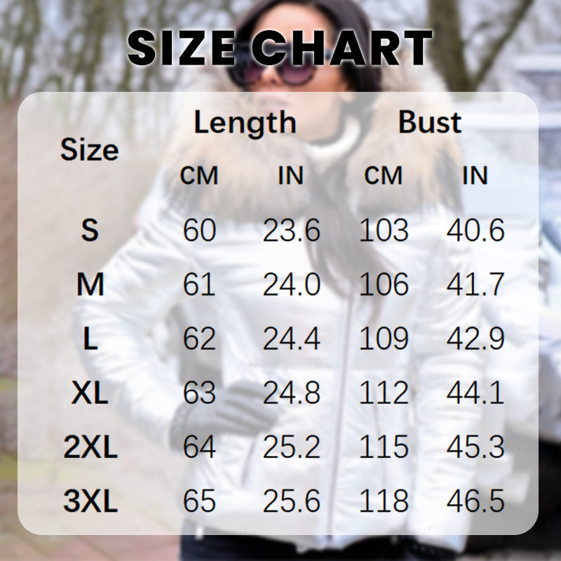 Damska, swobodna, ciepła kurtka z dużym futrzanym kołnierzem i kapturem