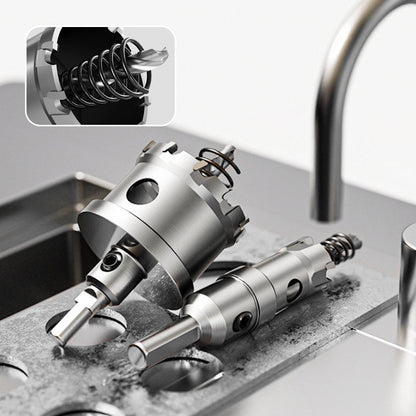 【✨Zwiększona wydajność】🔧Otwornica do metalu z końcówką z węglika spiekanego