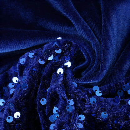 👗 Jesienno-zimowe złote aksamitne sukienki dla kobiet