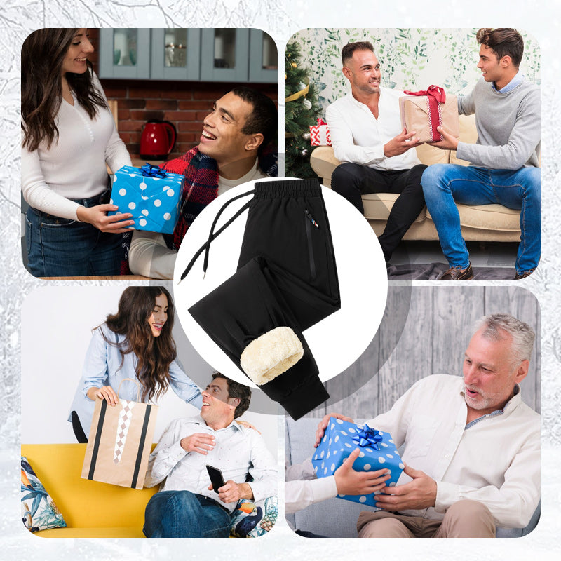 Wygodne spodnie męskie z pluszową podszewką