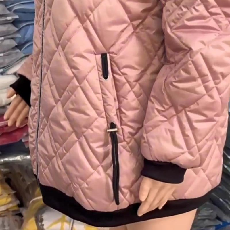 🔥 【S-3XL】 Modny damski płaszcz typu parka z zabudowanym dekoltem i długością do bioder