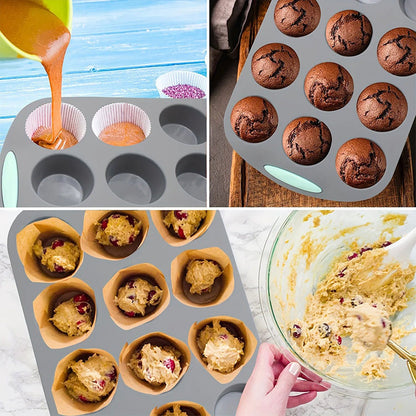 Zestaw silikonowych foremek do ciasta do łatwego pieczenia