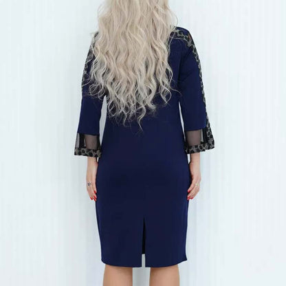 Nowa elegancka sukienka patchworkowa