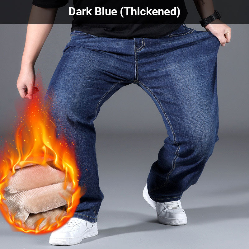 Stylowe, luźne jeansy z wysokim stanem i prostą nogawką