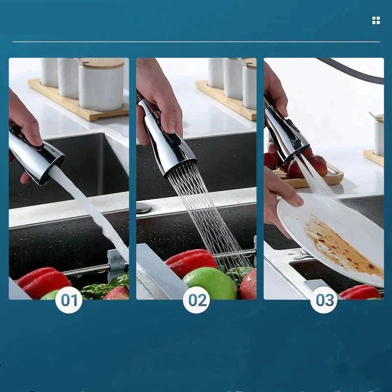 🔥Głowica natryskowa obrotowa o 720° do baterii kuchennej z 3 funkcjami