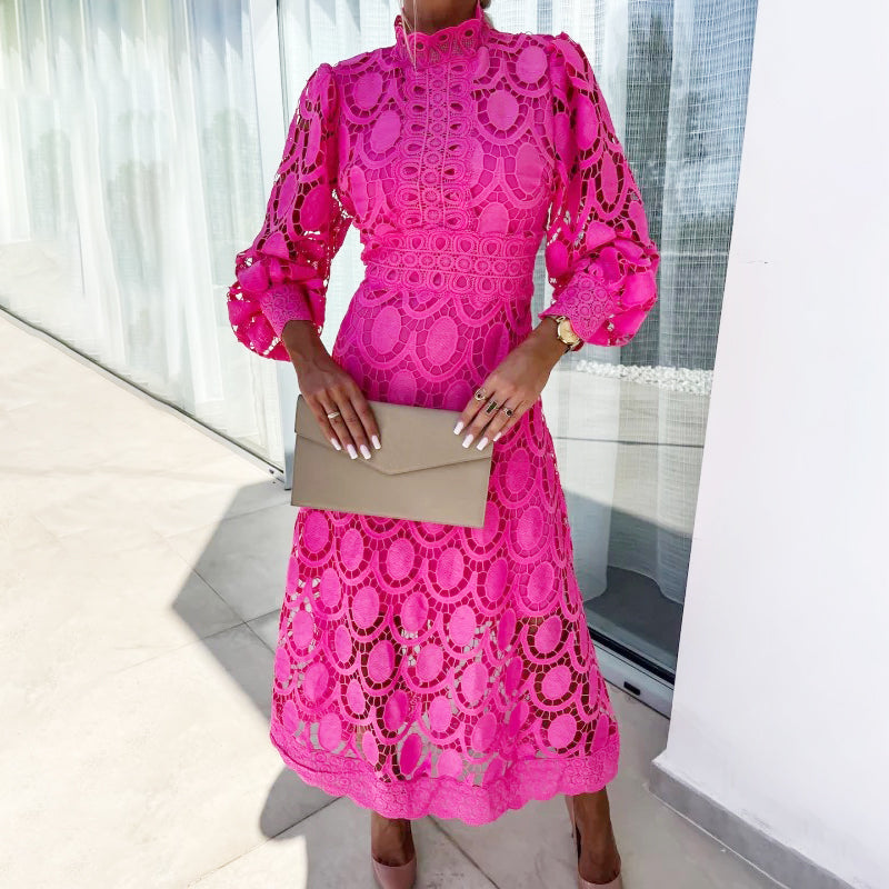 🛍️ Eleganckie koronkowe sukienki damskie z długim rękawem