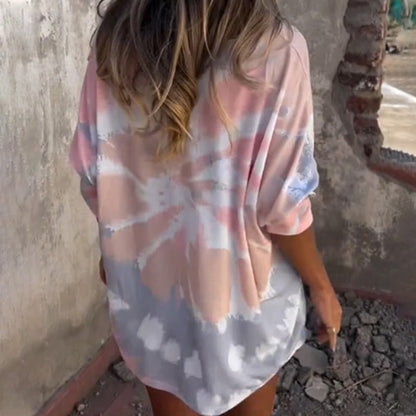 Wygodny damski top na co dzień z dekoltem w kształcie litery V