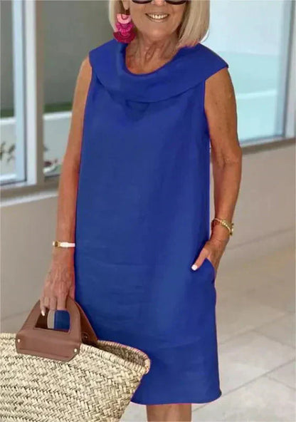 💖Limitowana wyprzedaż 49% TANIEJ💖Letnia sukienka z kołnierzykiem z falbanką