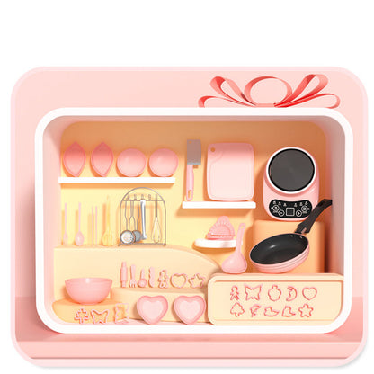 🍳Mini kuchnia (zabawki dla dzieci) - zestaw 22 elementów