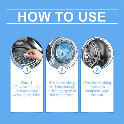 ✨Silnie działające tabletki do czyszczenia pralek -Szybkie czyszczenie✨