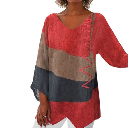 【M-4XL】🌸Koszulka z długim rękawem w stylu vintage z nadrukiem