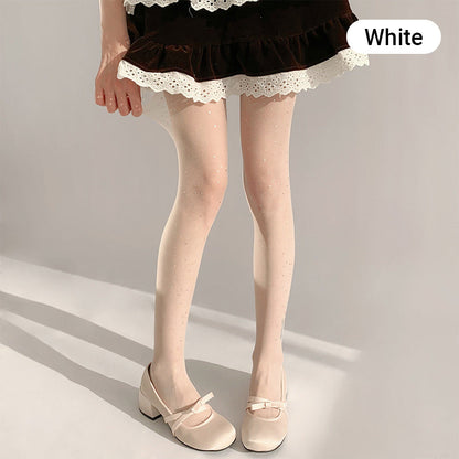 💐 Modne, seksowne damskie pończochy z brokatem i cekinami