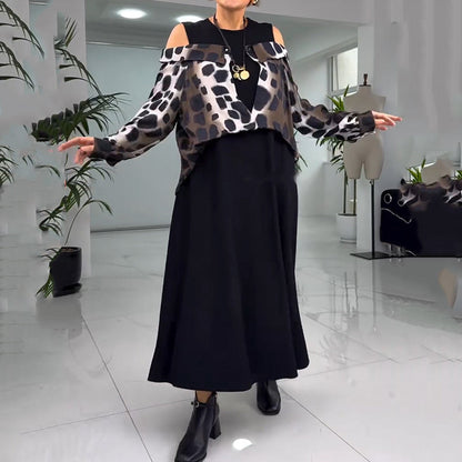 💐2025 Wyjątkowa sukienka bez ramiączek z nadrukiem w panterkę【S-4XL】