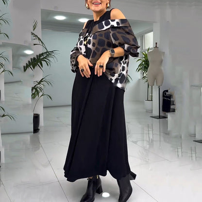 💐2025 Wyjątkowa sukienka bez ramiączek z nadrukiem w panterkę【S-4XL】