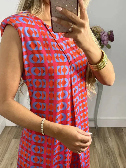 💐 Abstrakcyjny, wygodny garnitur dla kobiet