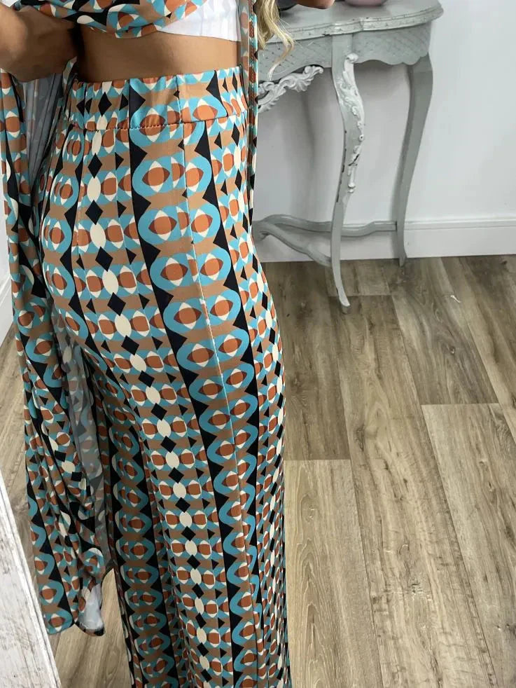 💐 Abstrakcyjny, wygodny garnitur dla kobiet