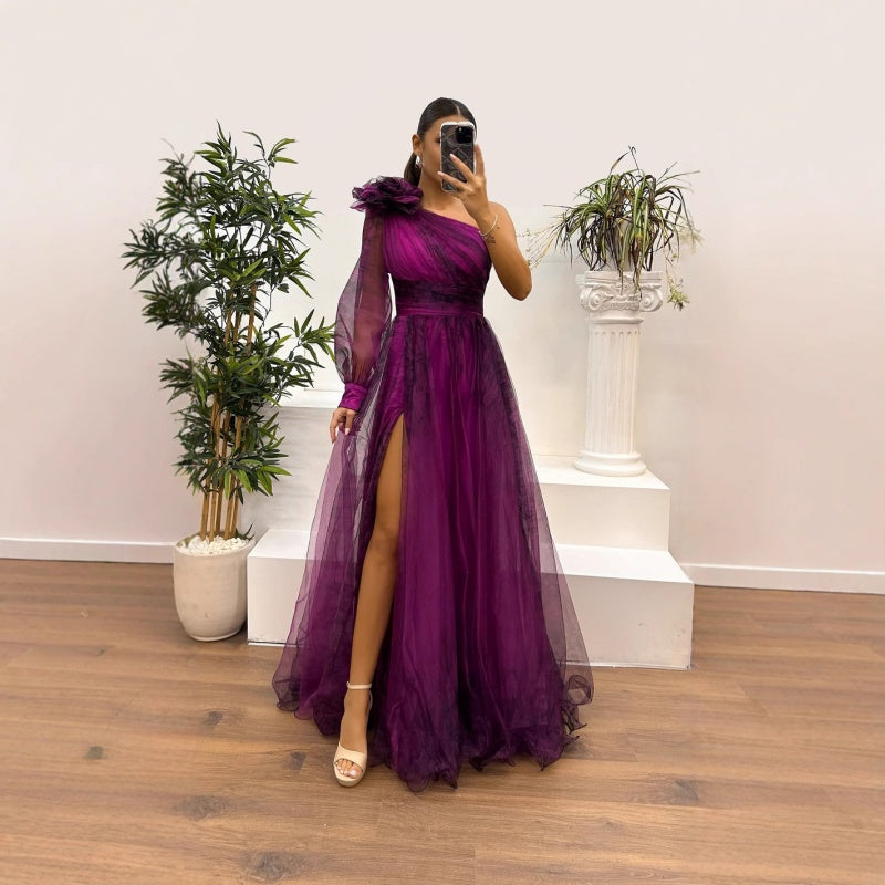 Damskie sukienki z nadrukiem na skośnych ramionach