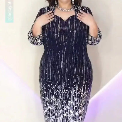 【S-4XL】🌿 Elegancka damska sukienka z długim rękawem