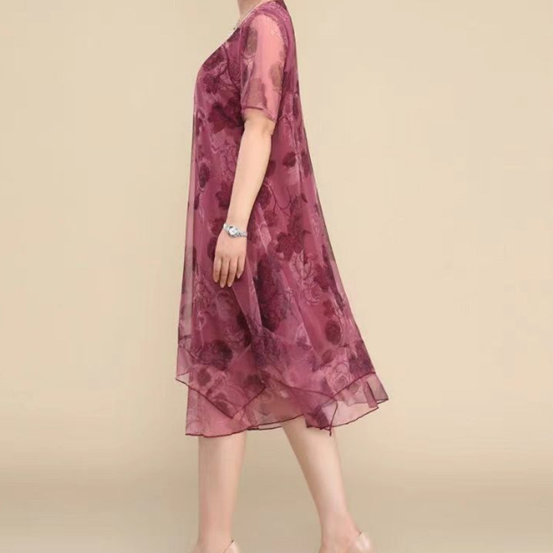 🌺Eleganckie, luźne sukienki z szyfonu w dużych rozmiarach