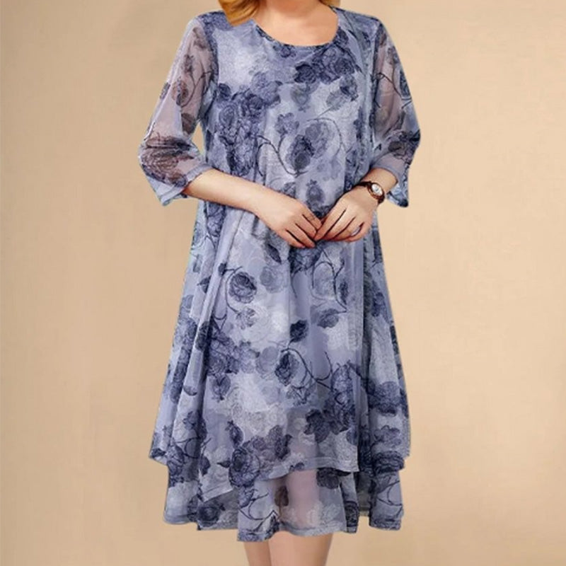 🌺Eleganckie, luźne sukienki z szyfonu w dużych rozmiarach