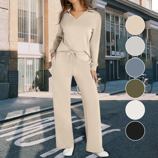 💕Damski 2-częściowy zestaw wypoczynkowy z długimi rękawami