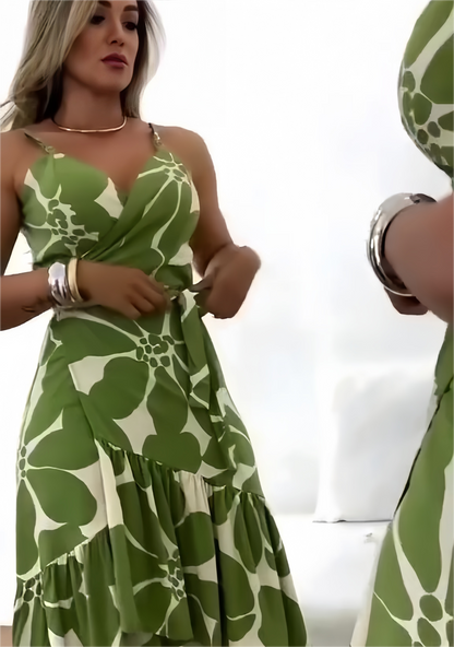 🌼 Sukienki casualowe z dekoltem w serek dla kobiet