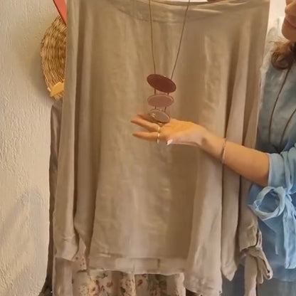 ⏳ Ograniczony czas 45% zniżki! 💥Damska bluzka o luźnym kroju i szerokie spodnie z kwiatowym nadrukiem