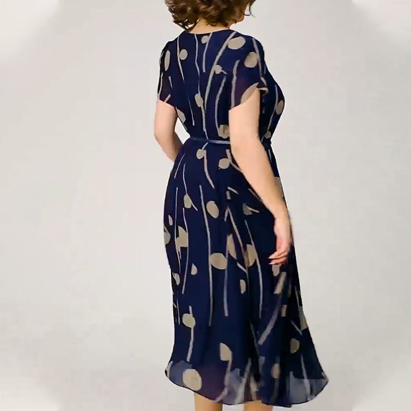 ✨Modna sukienka w duże kropki plus size