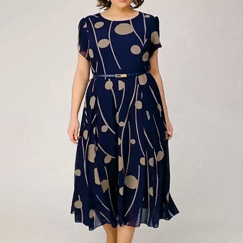 ✨Modna sukienka w duże kropki plus size