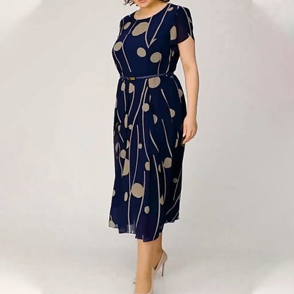 ✨Modna sukienka w duże kropki plus size