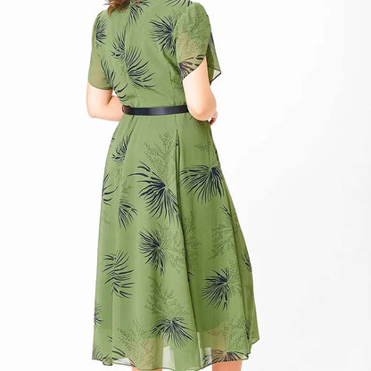 🔥 Sukienka o kroju litery A z paskiem | Sukienka w kwiatowym i letnim stylu