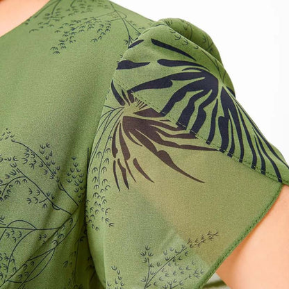 🔥 Sukienka o kroju litery A z paskiem | Sukienka w kwiatowym i letnim stylu