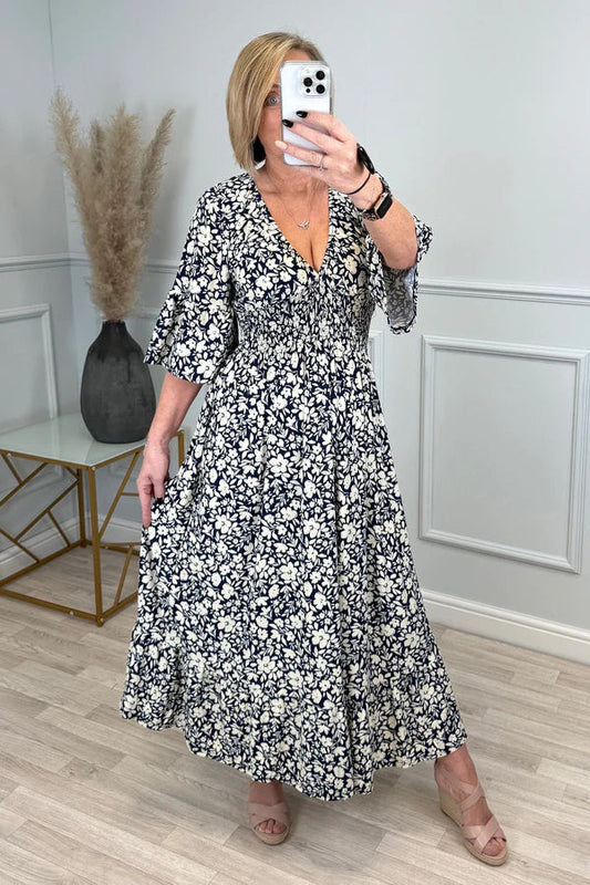 💥🔥Plisowana sukienka z wzorem w panterkę