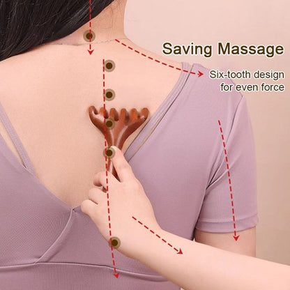 Grzebień do masażu Meridian z sześcioma pazurami