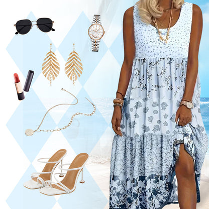 ✨👗 Sukienka bez rękawów w stylu boho dla kobiet