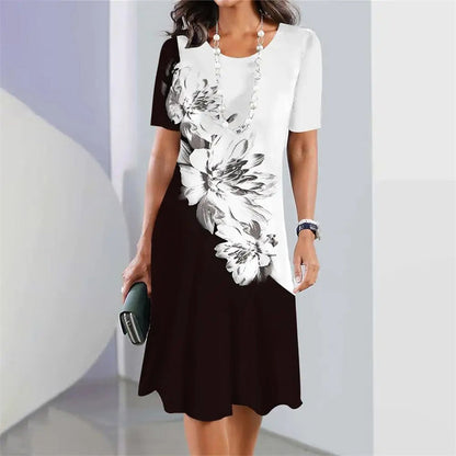 Sukienka midi damska o kroju litery A