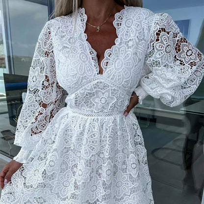💕Gorąca letnia wyprzedaż 🌷 Wydrążone koronkowe sukienki