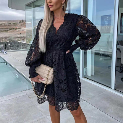 💕Gorąca letnia wyprzedaż 🌷 Wydrążone koronkowe sukienki