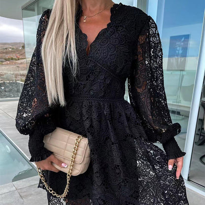 💕Gorąca letnia wyprzedaż 🌷 Wydrążone koronkowe sukienki