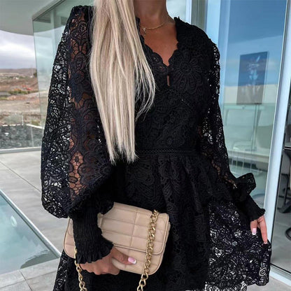 💕Gorąca letnia wyprzedaż 🌷 Wydrążone koronkowe sukienki