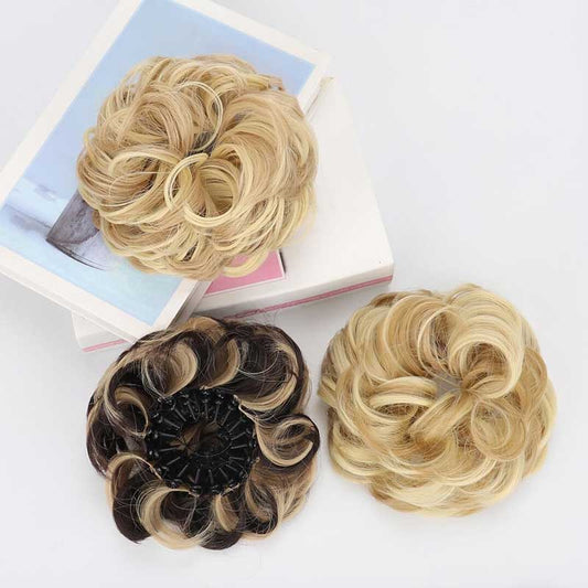 💁‍♀️ Obfity kok z syntetycznych włosów z regulowaną klamrą